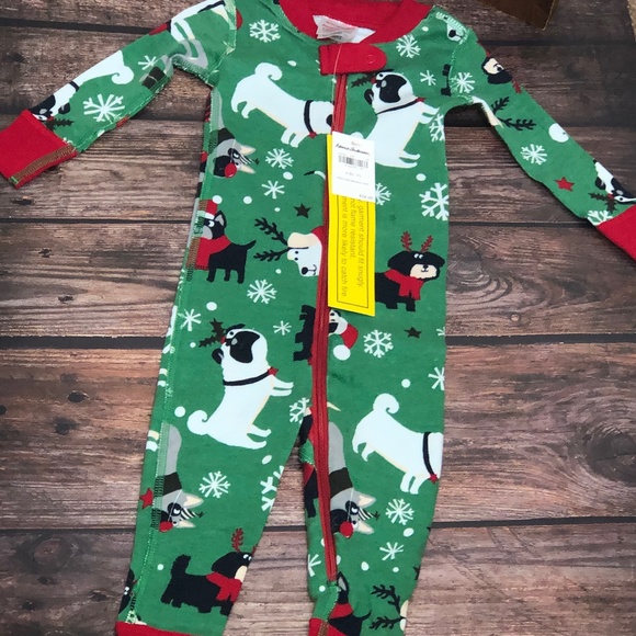Hanna Anderson Baby Holiday Dog Print One-Piece Zip Sleeper US 6-12 Mos … - Picture 9 of 15